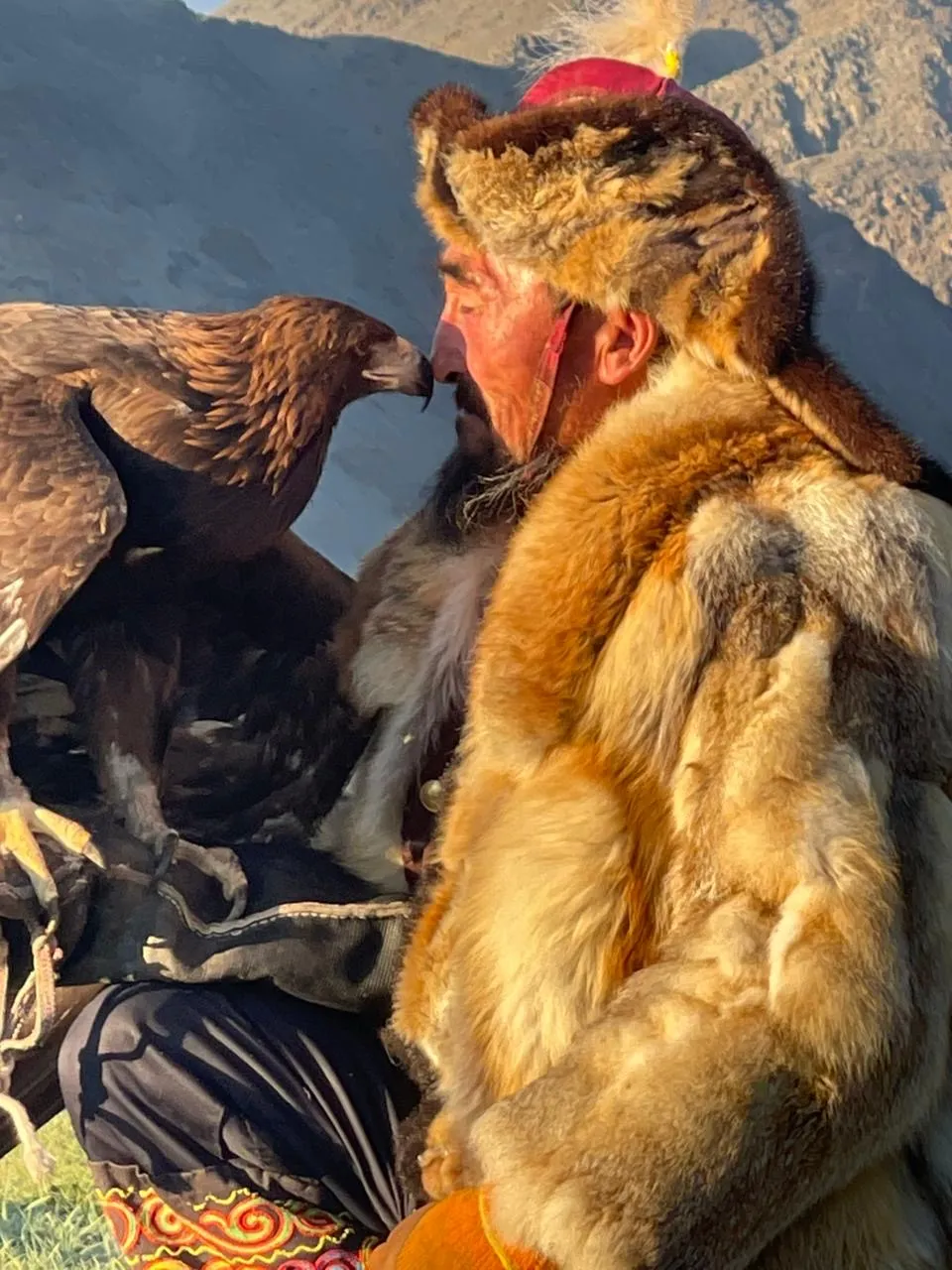Kazakh eagle hunters, Western Mongolia.
